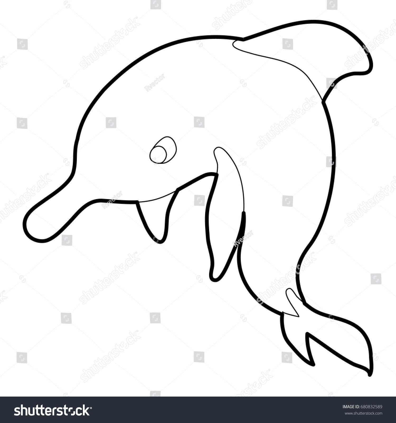 1500x1600 Fresh Dolphin Outline