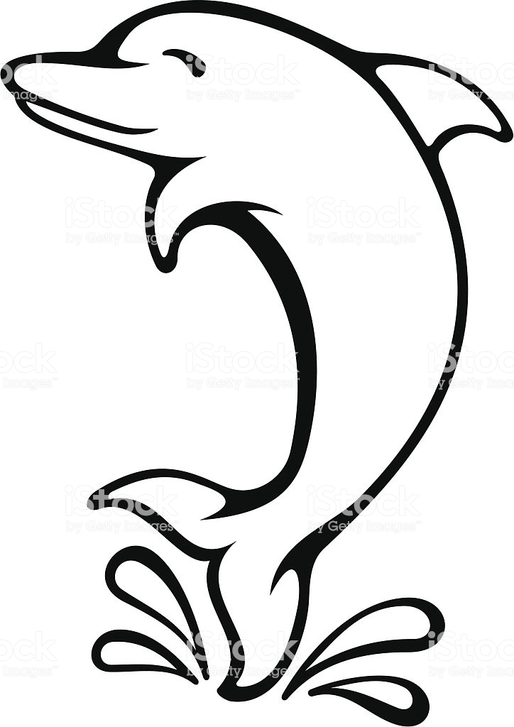 724x1024 ingenious ideas dolphin outline clipart