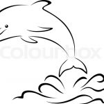 150x150 Line Drawing Dolphin At Getdrawings Free For Personal Use Line