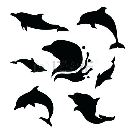 450x450 Dolphin Outline Images