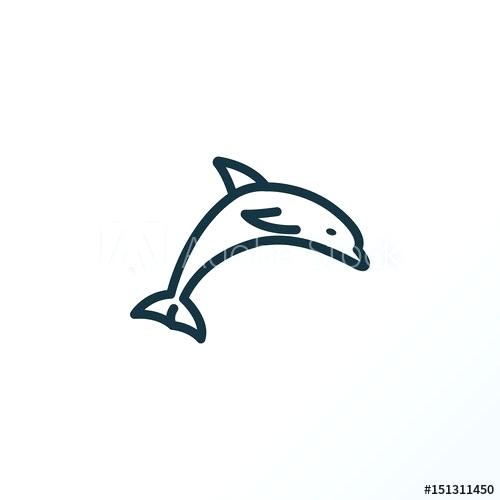 500x500 Dolphin Outline Images Dolphin Outline Images Png