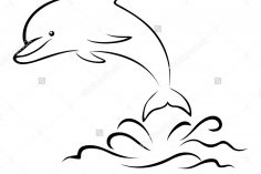 236x157 Realistic Dolphin Drawing Step
