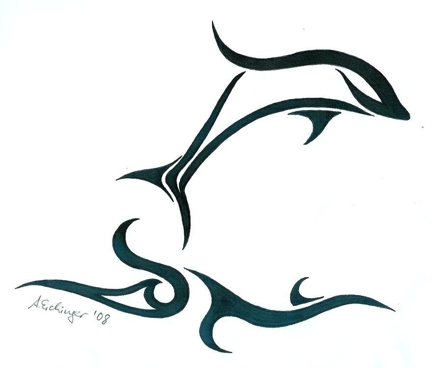 900x749 Dolphin Tattoo Drawings