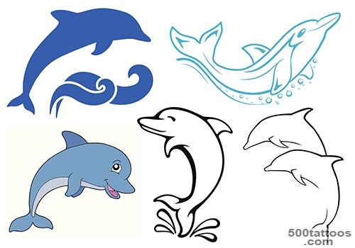 500x350 Dolphin Tattoo Designs, Ideas, Meanings, Images