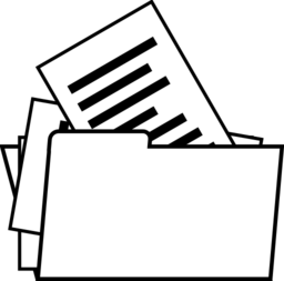 256x253 Folder Line Drawing Clipart