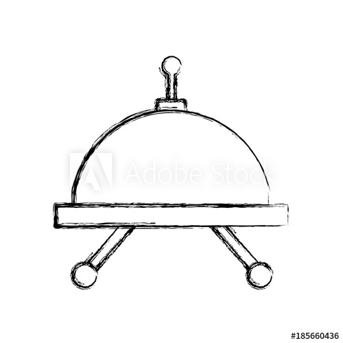 500x500 Restaurant Dish Dome Icon Vector Illustration Graphic Design