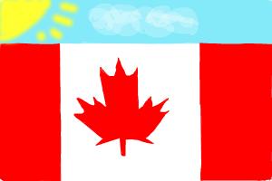 300x200 How To Draw The Canadian Flag