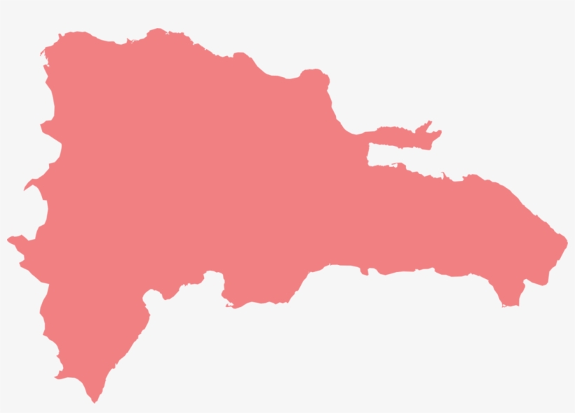 820x589 Outline Of The Dominican Republic Map