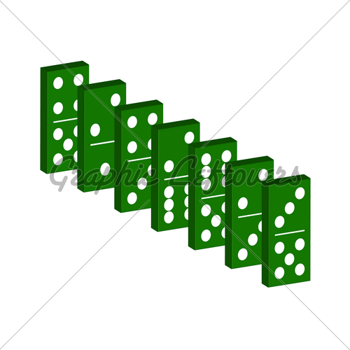 500x500 Green Domino Gl Stock Images