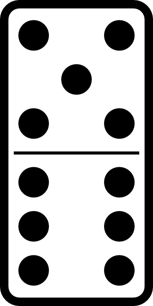 300x600 Domino Set Clip Art Free Vector In Open Office Drawing