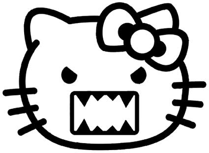 425x312 hello kitty domo kun premium decal pink } jdm