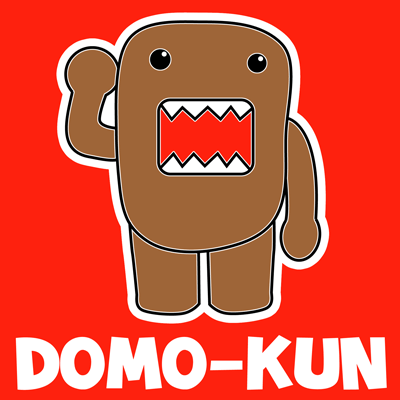 400x400 how to draw domo kun the official mascot of japan's nhk with easy