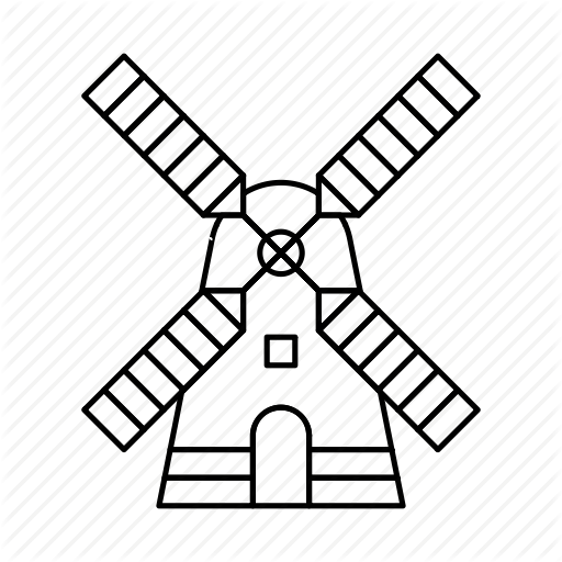 512x512 Collection Of Free Windmill Drawing Download On Ui Ex