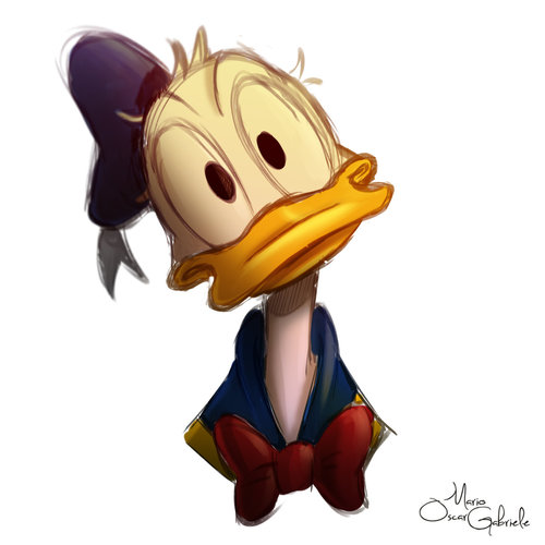 500x500 Donald Duck Drawing