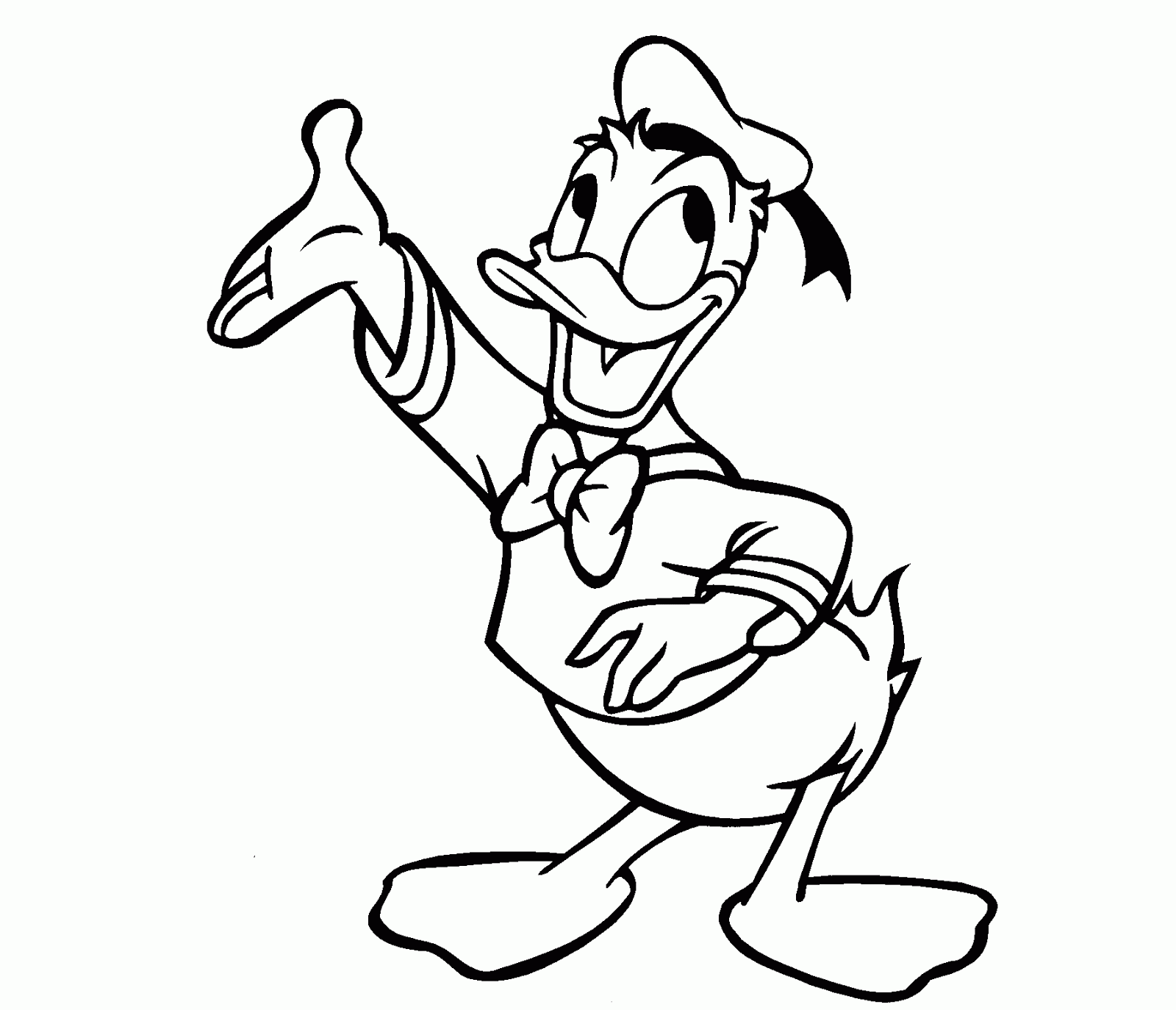 1600x1374 Donald Duck Image Drawing Drawing Skill