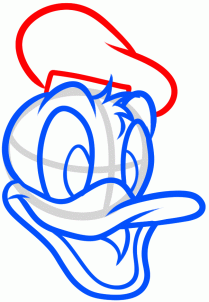Donald Duck Drawing Step By Step