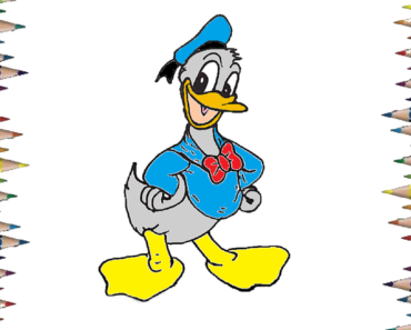 370x297 How To Draw Donald Duck Step