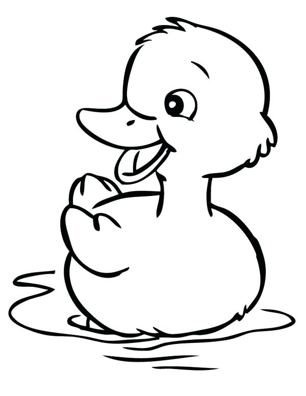 600x776 Simple Duck Drawing Duckling Simple Simple Donald Duck Drawing