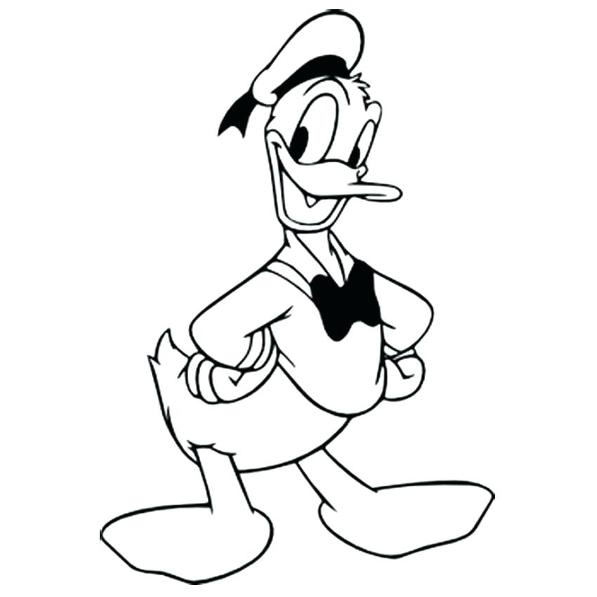 Donald Duck Line Drawing | Free download on ClipArtMag