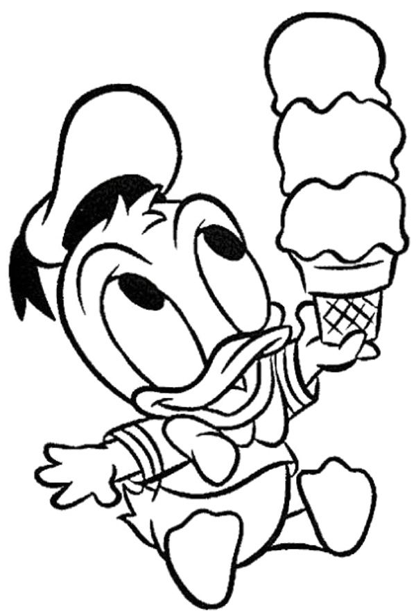 600x881 Disney Coloring Pages Donald Duck