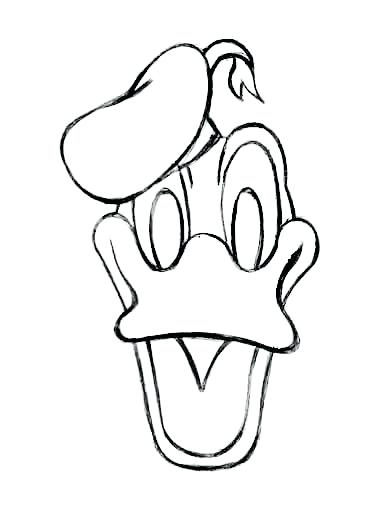 384x512 Donald Drawing How To Draw Duck Cartoon Drawing Donald Trump