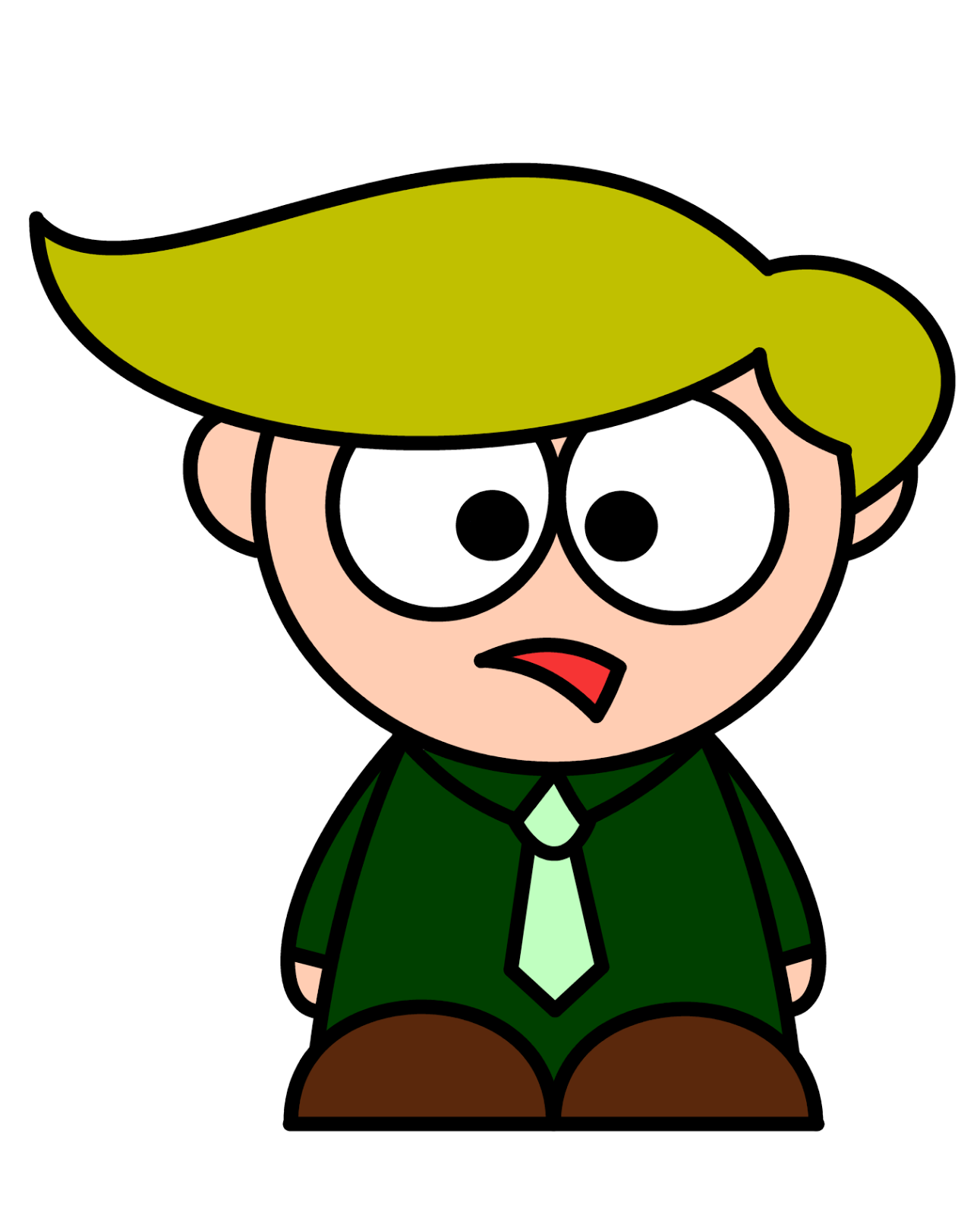 1291x1600 How To Draw Cartoons Donald Trump