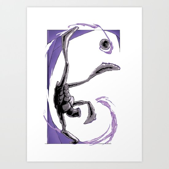 550x550 donatello kicking into action! art print