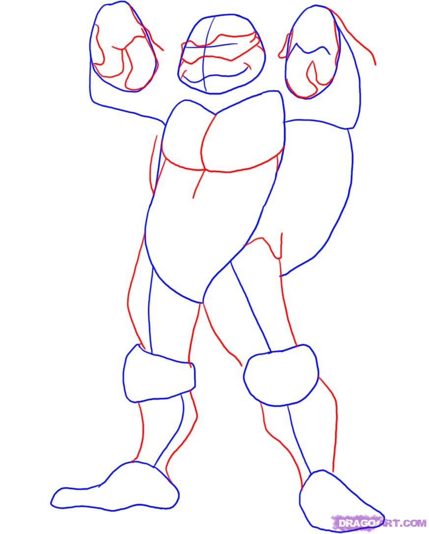 873x1085 draw donatello from the tmnt, step