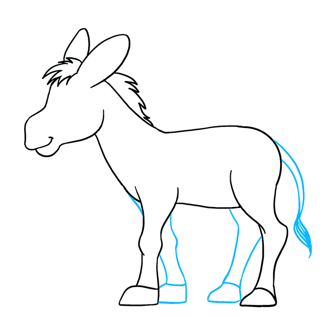 680x678 How To Draw A Donkey