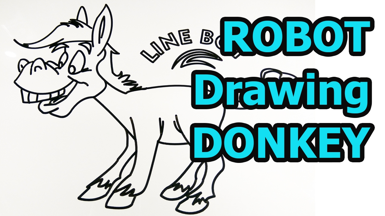 1280x720 How To Draw Donkey Quick Easy