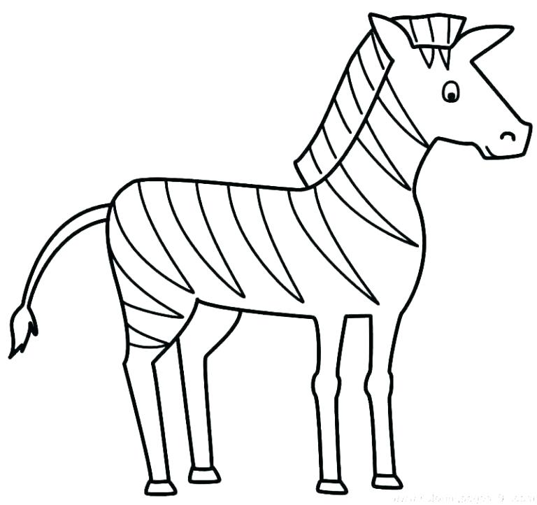 768x722 Easy Drawings Of Zebras
