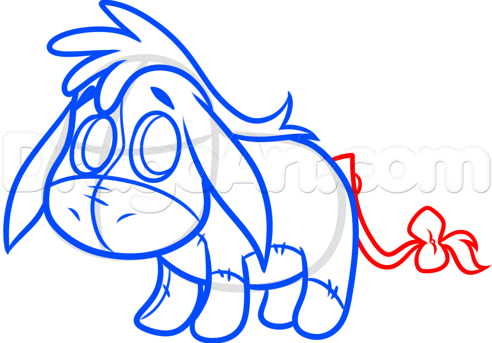 1718x1196 How To Draw Chibi Eeyore Step Drawing Drawings, Donkey