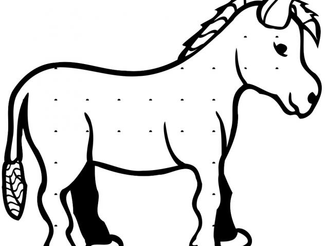 640x480 Drawn Donkey Sketch