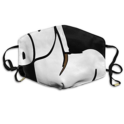 425x425 Donkey Drawing Anti Dust Breathable Face Mouth Mask For Man Woman