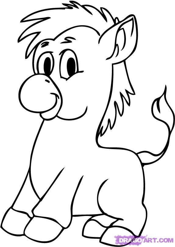 574x812 Draw A Donkey, Step
