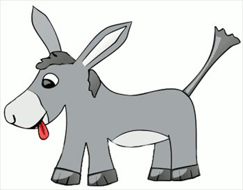 350x274 Donkey Clipart Donkey Head