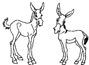 345x252 Donkey Clipart Image