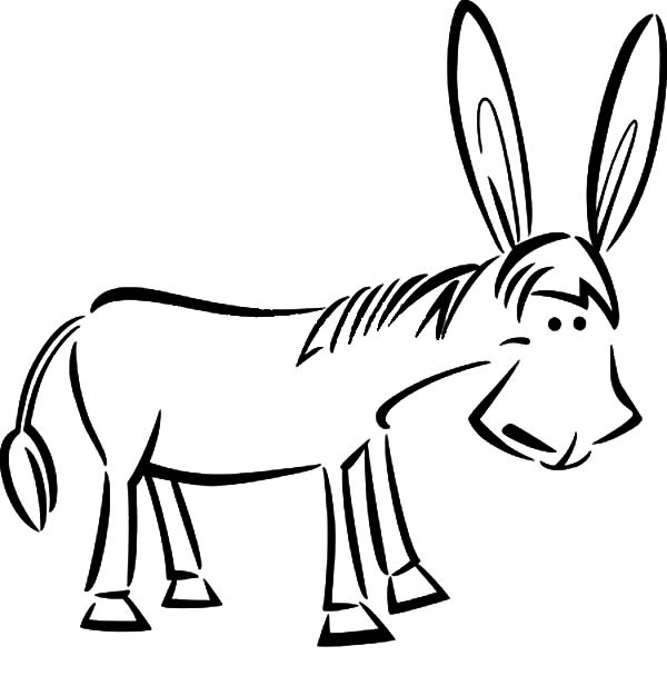600x608 How To Draw Mexican Donkey Coloring Pages Color Luna
