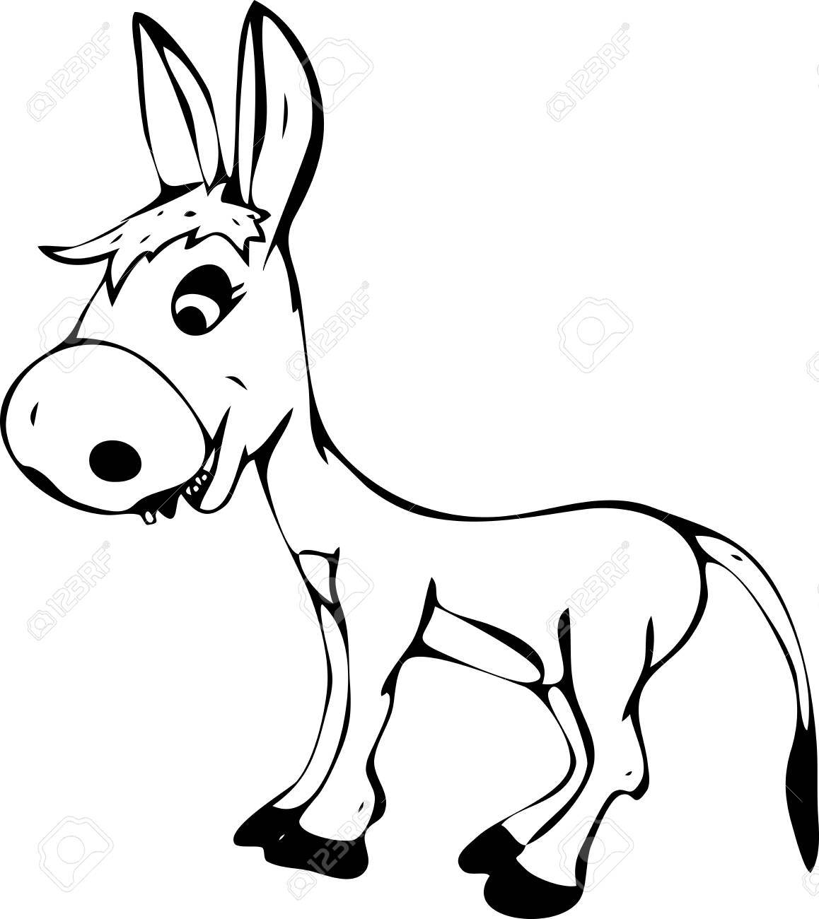 1158x1300 Huge Collection Of 'baby Donkey Drawing' Download More Than