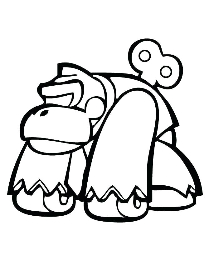 670x867 Donkey Coloring