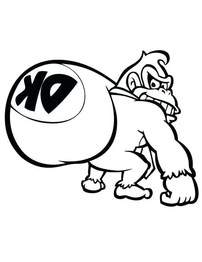 670x867 Donkey Coloring Pages Free Drawings