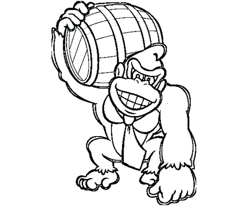 800x667 Donkey Kong Coloring