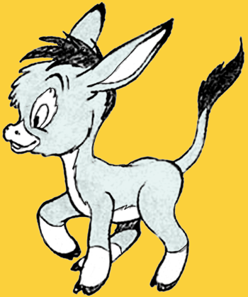 350x419 how to draw cartoon donkeys or mules in easy step
