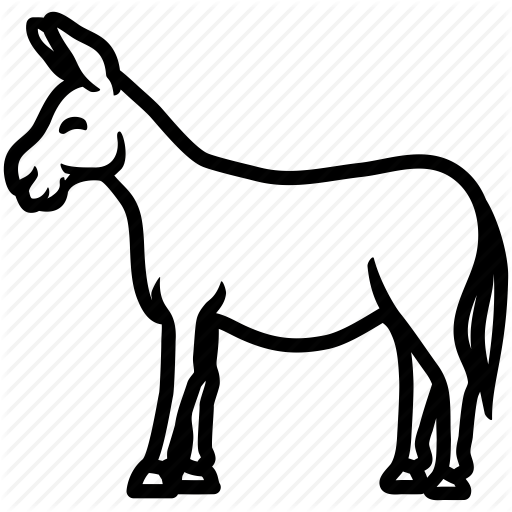 512x512 Donkey Clip Art