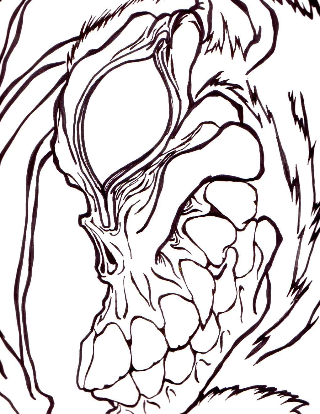 1020x1320 donnie darko rabbit drawing