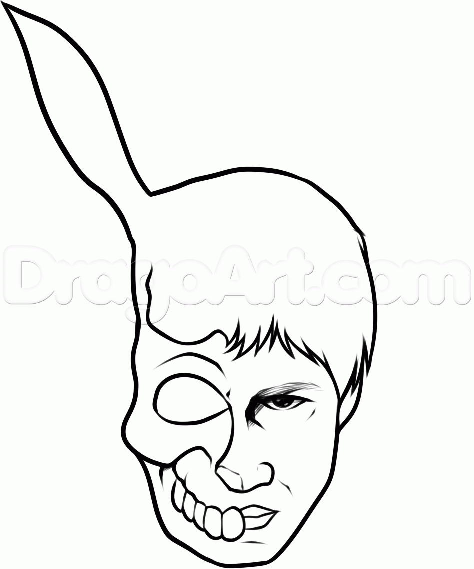 948x1138 step how to draw donnie darko