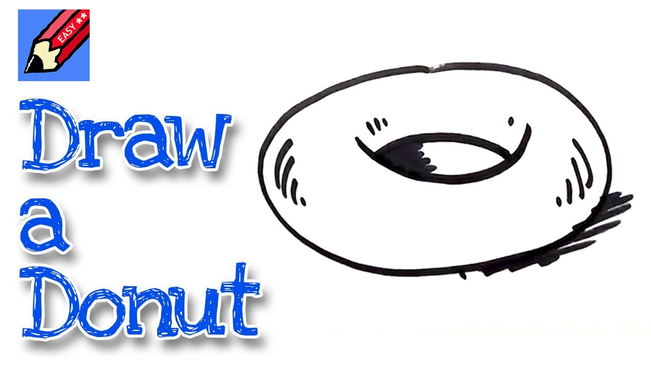 1280x720 How To Draw A Doughnut Real Easy