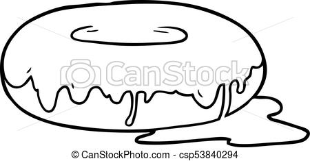 450x235 Line Drawing Of A Donut