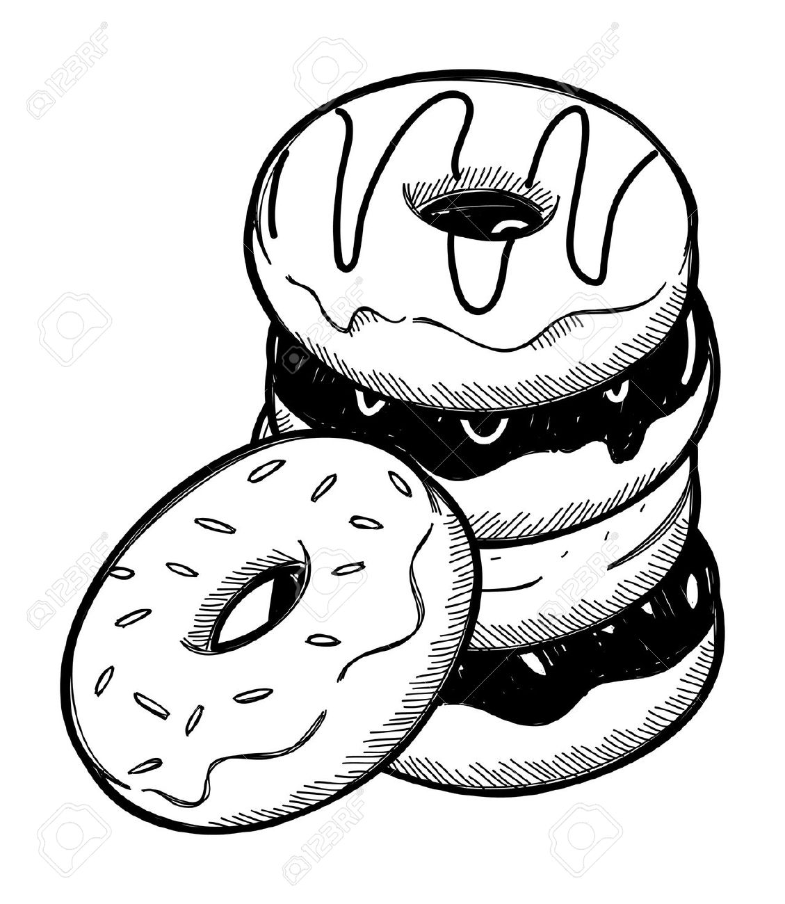 Donut Line Drawing