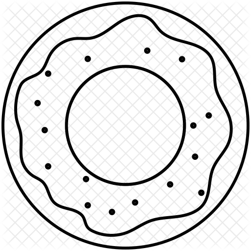 512x512 Donut Icon Of Line Style